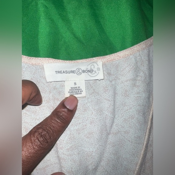 Treasure & Bond Cream and Pink Dress size Small - Picture 7 of 8